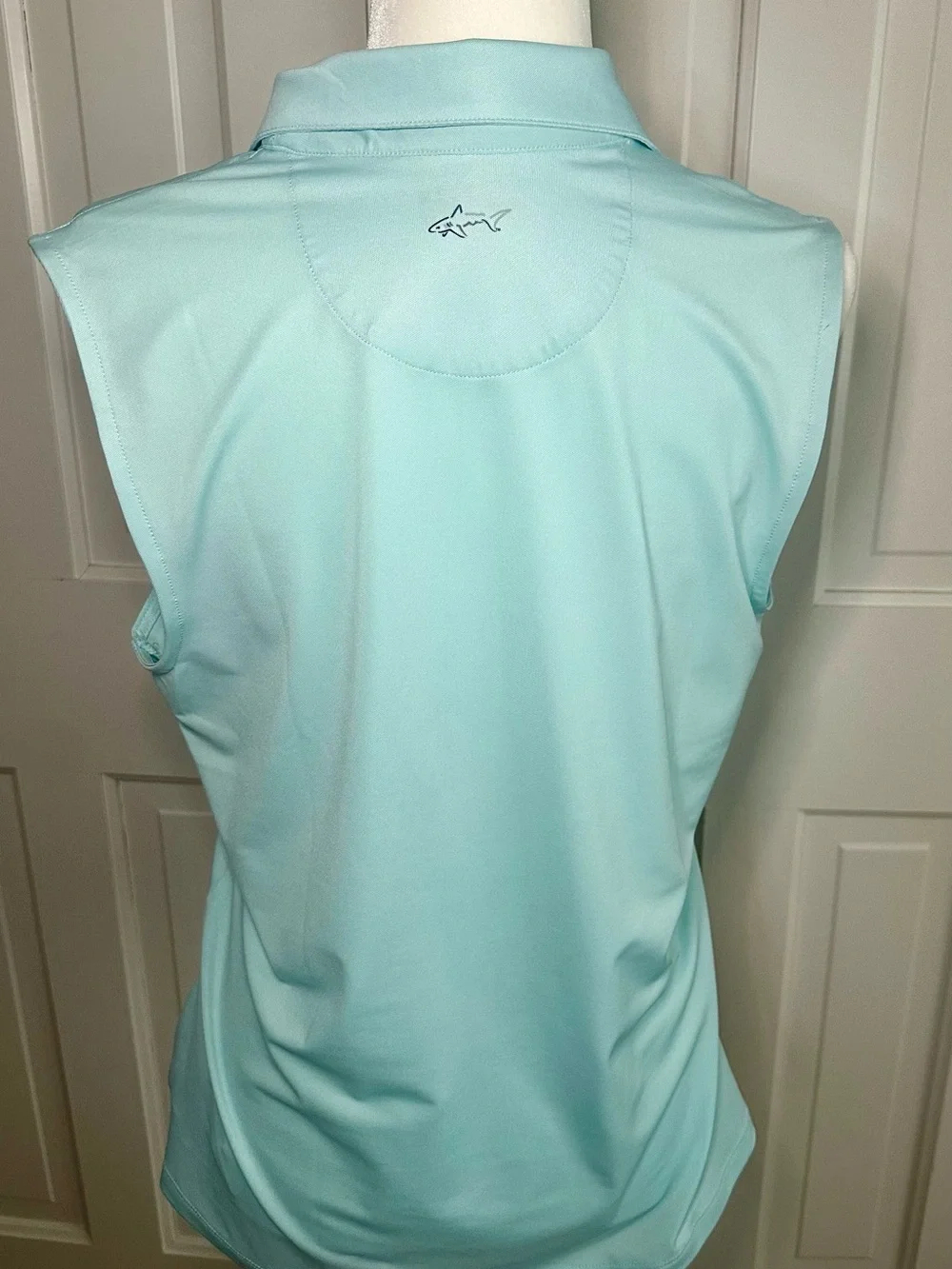 Greg Norman Collection Sleeveless Polo Tank in Light Aqua -NWT